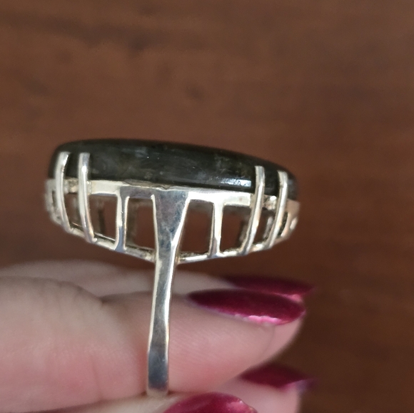 Custom made labradorite ring size 11 - Picture 3 of 4